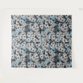 Kersensbloesem in wit en blauw wandkleed (Voorkant (horizontaal))