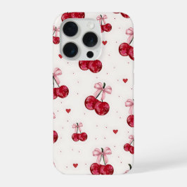 Kersenslinger telefoonhoesje iPhone 15 pro case