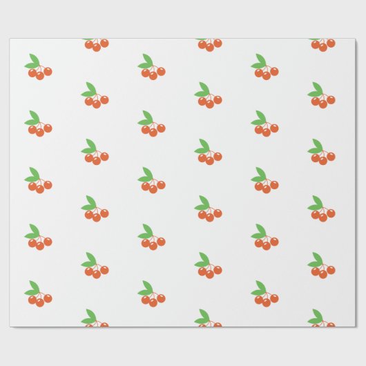 Kersensprintpapier Cadeaupapier (Vlak)