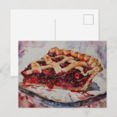 Kersentaart Briefkaart (Voorkant / Achterkant)