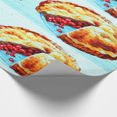 kersentaart cadeaupapier (Hoek)