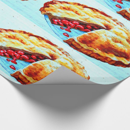 kersentaart cadeaupapier (Hoek)