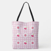 Kersentas voor picknick tote bag (Achterkant)