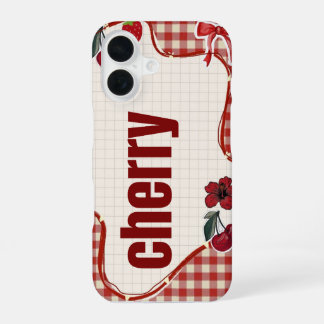 Kersentelefoonhoesje iPhone 16 Hoesje