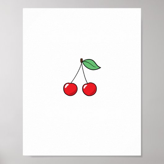 Kersenthema, kersenontwerp poster (Voorkant)