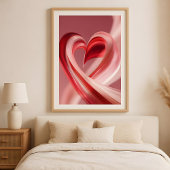 Kersentrillingen Hart Draaikolk–Moderne Abstracte  Poster