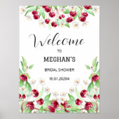 Kersentrouw Bruiloftsborrel Poster (Voorkant)