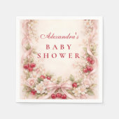 Kersentuin Baby Shower Servet (Voorkant)