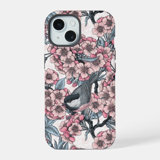 Kersentuin iPhone 15 Case (Achterkant)
