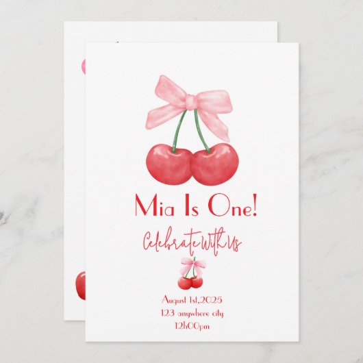 KERSENVERJAARDAG KAART (Voorkant / Achterkant)