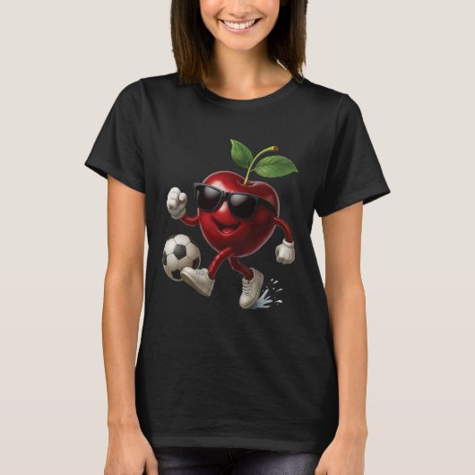 Kersenvoetbal t-shirt (Voorkant)