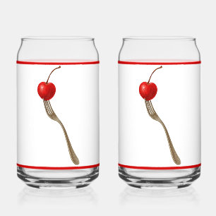 Kersenvork Sodawater Glas