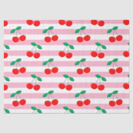 Kersestreeppatroon – Retro Fruit Cadeau & Decorati Tissuepapier