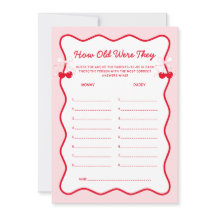 Kersje Baby Shower Hoe Oud Waren Ze Spel