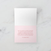 Kersje Baby Shower Vouw Dankkaart Bedankkaart (Binnen)