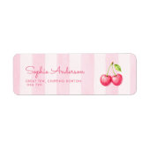 Kersjes Baby Shower Adres Etiket (Voorkant)