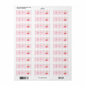 Kersjes Baby Shower Adres Etiket (Full Sheet)