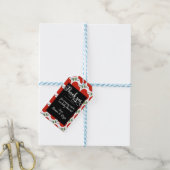 Kersjes Baby Shower Tweeling Bedankt Cadeaulabel (Met Touw)