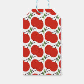 Kersjes Baby Shower Tweeling Bedankt Cadeaulabel (Achterkant)