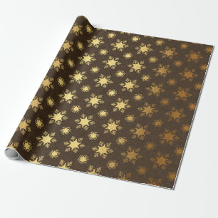 Kersmis in Bourgondië en goud folie Cadeaupapier