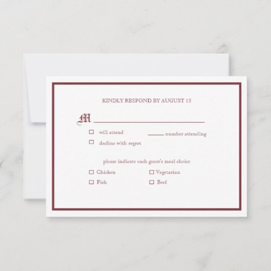 Kerspaarse Roos RSVP (Achterkant)