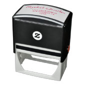 Kersrode Bruiloft Zelfinktende Stempel (Product)