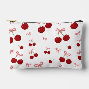Kersrode lint naadloos patroon Cute Fruit Desi Etui