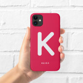 Kersrode Monogram Hoesje