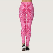 Kersrood kantpatroon leggings (Achterkant)