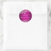 Kersroze Bruiloft Sticker (Tas)