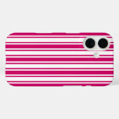 Kersroze en witte snoepstrepen Case-Mate iPhone case (Achterkant (horizontaal))