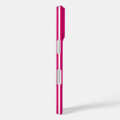 Kersroze en witte snoepstrepen Case-Mate iPhone case (Achterkant / Rechts)