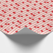 Kerssenlint Streep Cadeaupapier (Hoek)