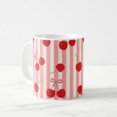 Kerssenlint Streep Koffiemok (Voorkant links)