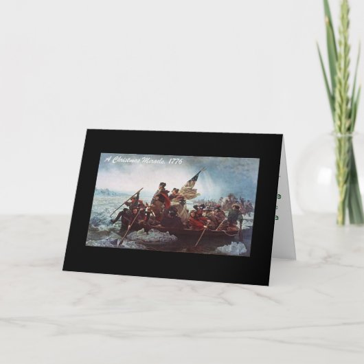 Kerst 1776 feestdagen kaart (Voorkant)