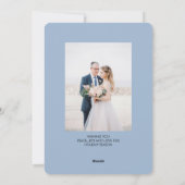 Kerst 1 foto Moderne waterverf Kerst Feestdagenkaart (Achterkant)