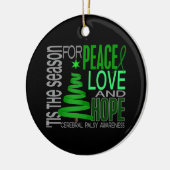 Kerst-1-Ornament voor granen Keramisch Ornament (Links)