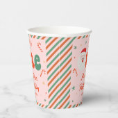 Kerst 1e verjaardag meisje papieren bekers (Rechts)