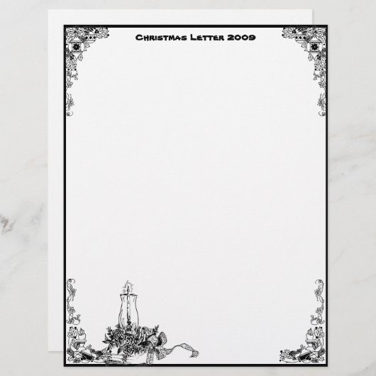 kerst 2009 met briefhoofd (Voorkant / Achterkant)