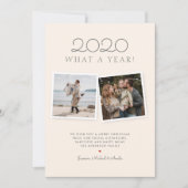 Kerst 2020 Handgetekende Red Tartan Holiday Kaart (Voorkant)