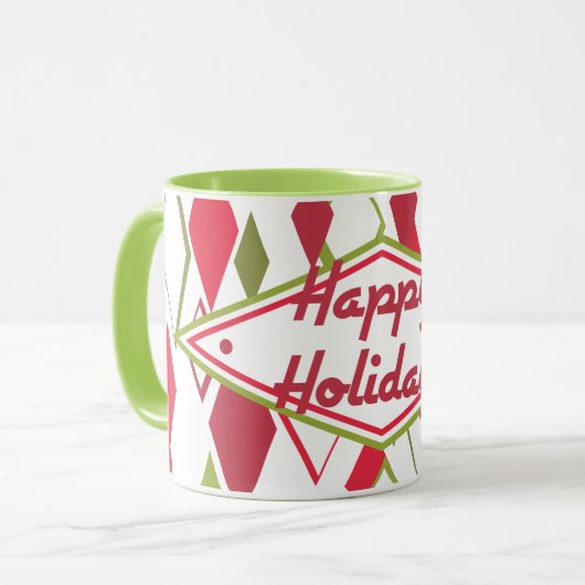 Kerst 2020 Retro Koffie Mok (Voorkant links)