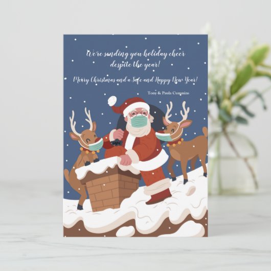 Kerst 2020 Vakantie Kaart (Staand voorkant)