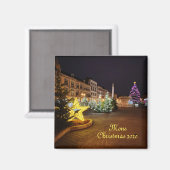 Kerst 2021 in Bergen, België Magneet (Voorkant / Achterkant)