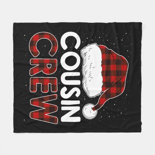 Kerst 2021 neef Crew Fleece Deken (Voorkant (Horizontaal))