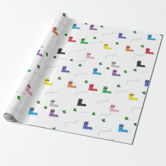 Kerst 2022 Design Cadeaupapier (Uitgerold)