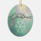 Kerst 2023 Keramische cirkel Ornament (Rechts)