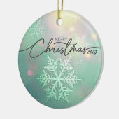 Kerst 2023 Keramische cirkel Ornament (Links)