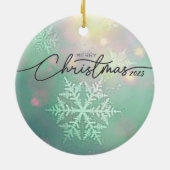 Kerst 2023 Keramische cirkel Ornament (Achterkant)