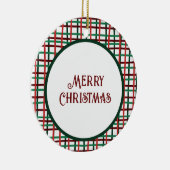 Kerst 2023 Rood en Groen Ornament Keramische Orn (Rechts)