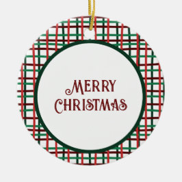 Kerst 2023 Rood en Groen Ornament Keramische Orn